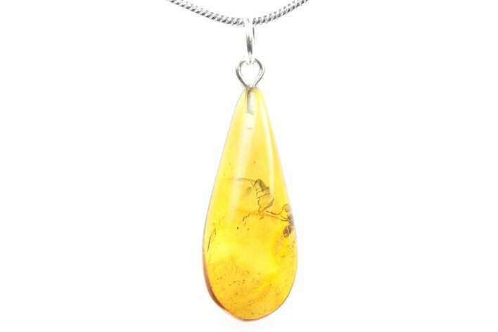 Polished Baltic Amber Pendant (Necklace) - Contains Ant! #288840